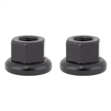 Origin8 Cr-Mo Hub Axle Nuts, M9 x 1.0, Black