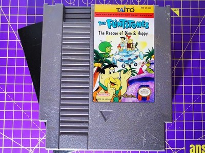 The Flintstones the Rescue of Dino & Hoppy NES ntsc USA Nintendo Cart + Hülle