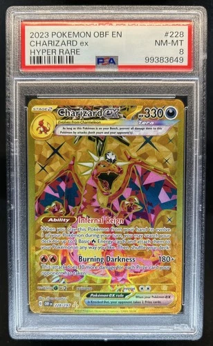 2023 Pokemon SV Obsidian Flames - OBF EN Charizard ex #228/197 PSA 8