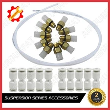 5M For Mercedes Suspension Air Line Hose+10x4MM Repair Straight Connectors&Valve