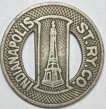Indianapolis Indiana Street Car Transit Token