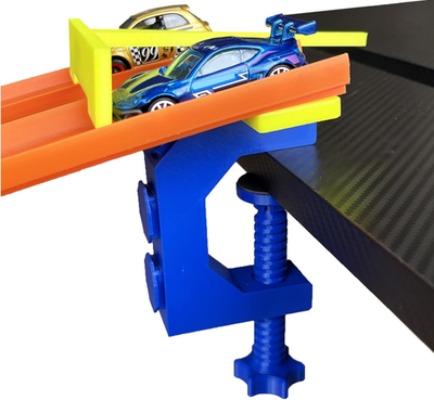 #ad Clamp and 2 Lane Starter Gate Compatible with 1 64 Cars for Attaching to Tables $30.40