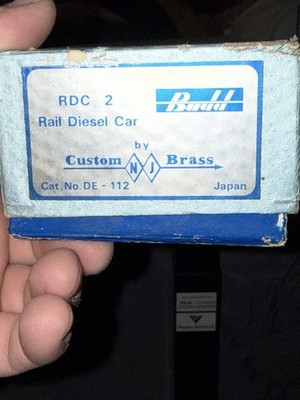Custom Brass Budd RDC-2 HO Scale Rail Diesel Car Western Pacific Japan Brass Box
