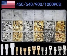 1000X Assortment Male Female Spade Crimp Terminal Electrical Wire Connectors Kit