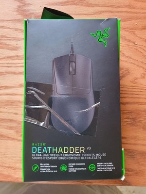 Razer DeathAdder V3 Optical Gaming Mouse, Lightweight, Wired, Black