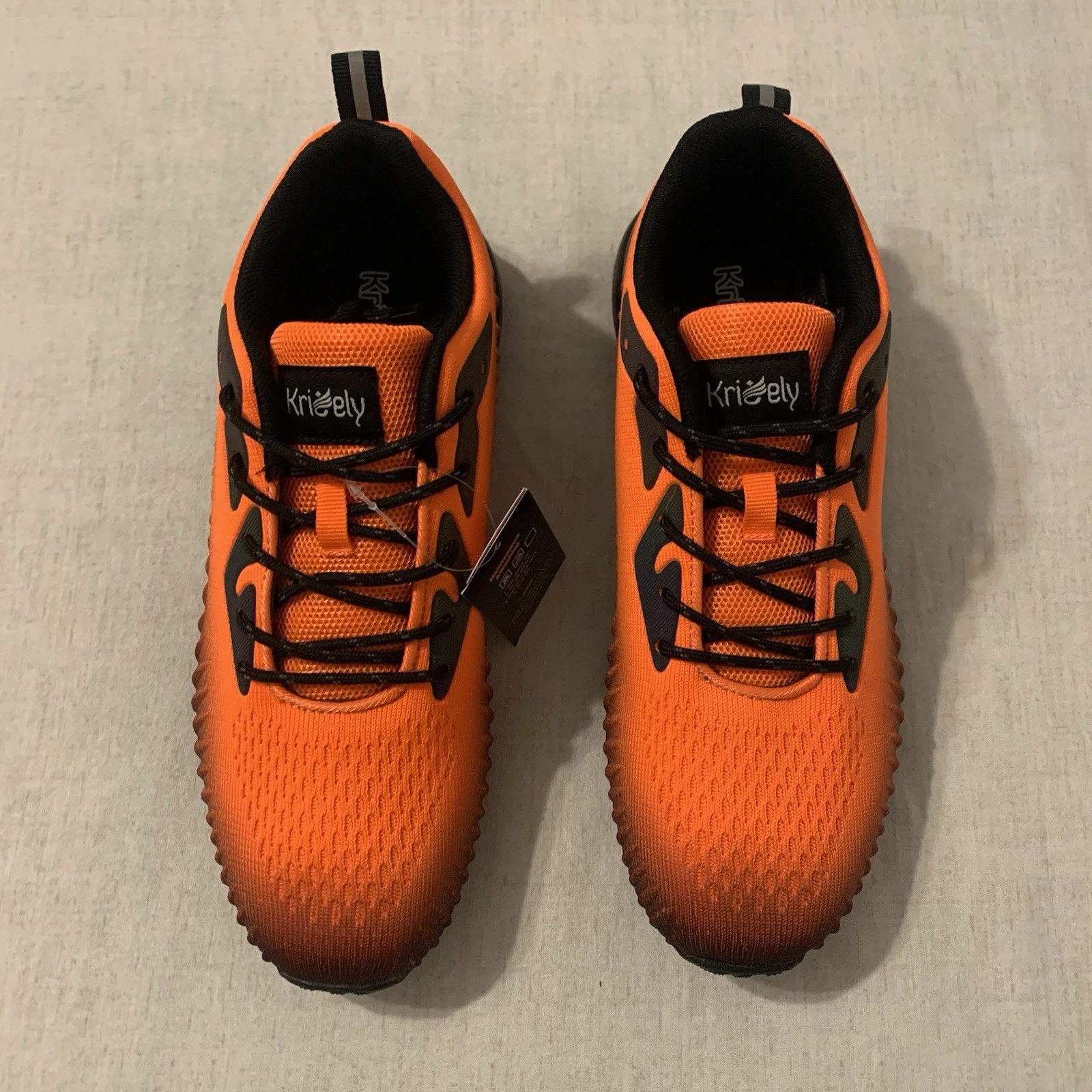 Kricely Trail Running Shoes Walking Hiking Orange Men’s Size 9