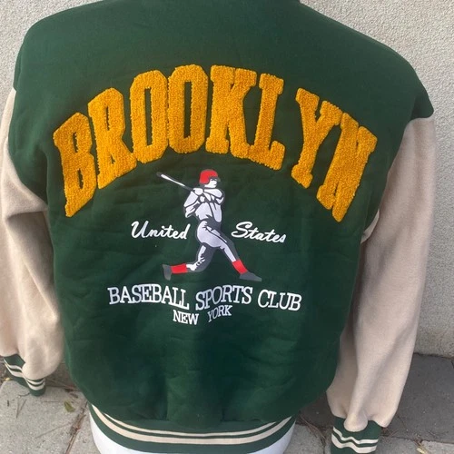 Brooklyn Sports Club Baseball Jacket Size S - product listing photo