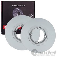 2X Kamoka Bremsscheiben 236Mm Voll Vorne Passend FÜR Chevrolet Matiz Daewoo