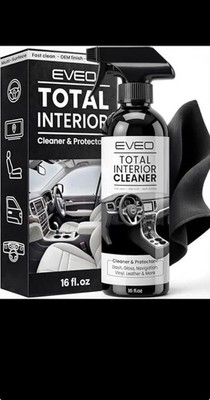 EVEO Total Car Interior Cleaner Kit - Interior Car Cleaner, Car Seat Cleaner & 
