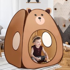 Kids Play Tent Pop Up Tent for Kid Cute Tent for 37.5 35.5 43inch Brown Bear