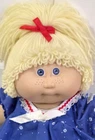 Jesmar-Spain Cabbage Patch HM#1 Blue Sailboat Dress Lemon Hair Single Pony Blue