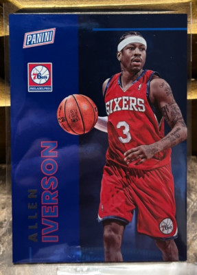Allen Iverson 2022 Panini The National Convention BLUE Foil Parallel #'d 37/50