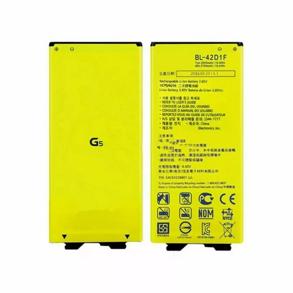 Nueva Batería Intenal BL-42D1F 2800mAh Para LG G5 H820 H830 H850 LS992 VS987 US992 Foto 3 de 4