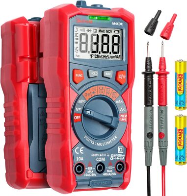 AstroAI Digital Multimeter Voltmeter Ohmmeter Auto Range 4000 Counts TRMS NVC