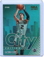2021-22 Hoops NBA LAMELO BALL City Edition HOLO Foil PARALLEL SP #27 HORNETS