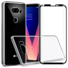 High Responsivity Wear-Resisting Screen Protector + Soft TPU Case f LG V30 H932
