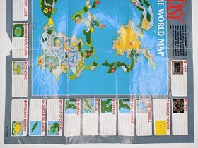 Final Fantasy 1990 Nintendo NES World Map / Enemy Chart NES-FF-USA(B)