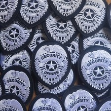 Security Officer Badge Patch  Security Guard Patch  Security Patch  Security