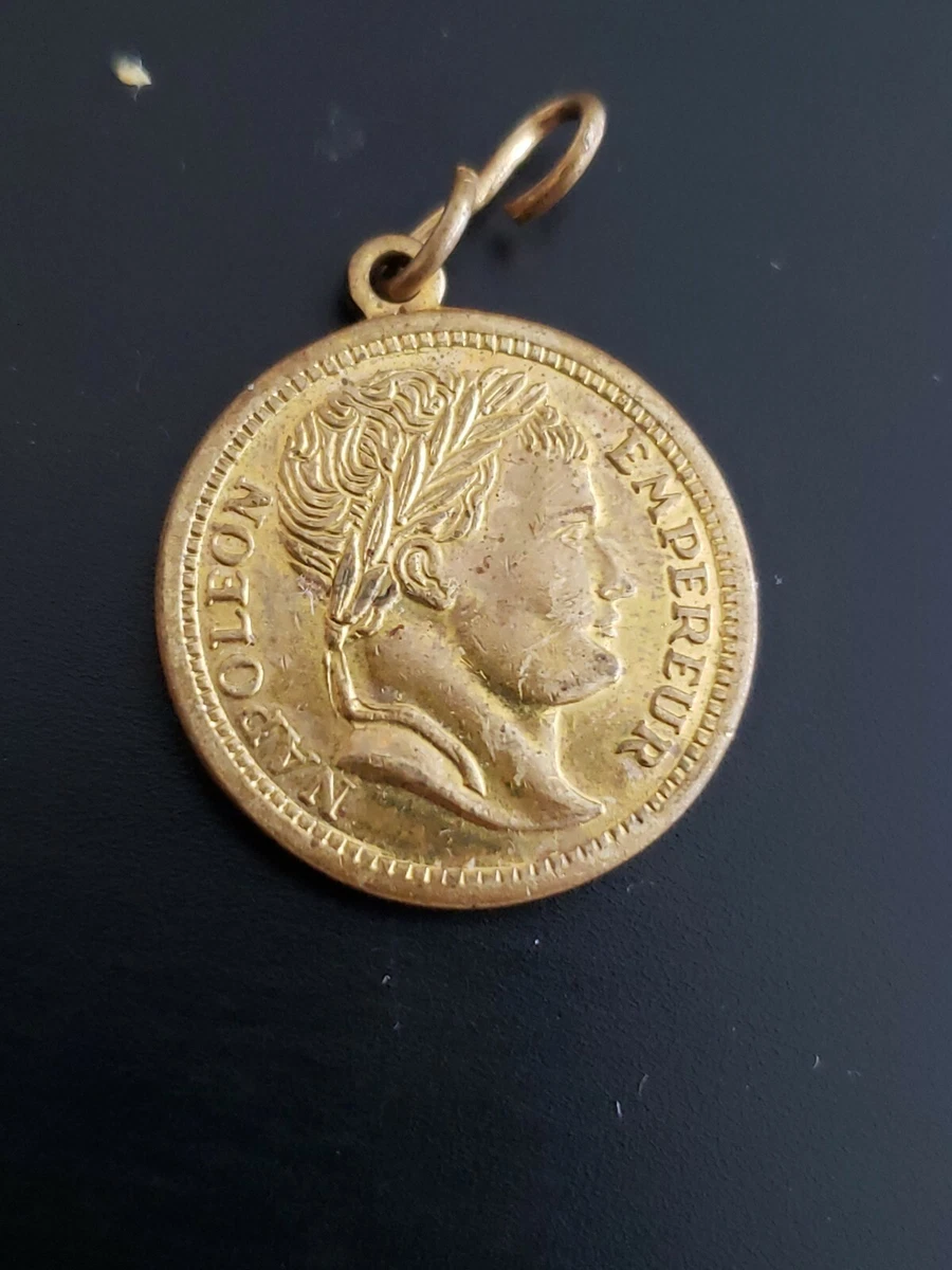 VINTAGE 14 16 INCH ROUND COIN PENDANT MEDAL