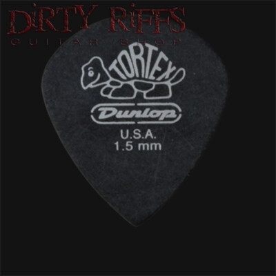 Dunlop Tortex Pitch Black Jazz 1,50 mm Gitarren-Plektren Gitarrenplektren in Packungen mit 1 - 36