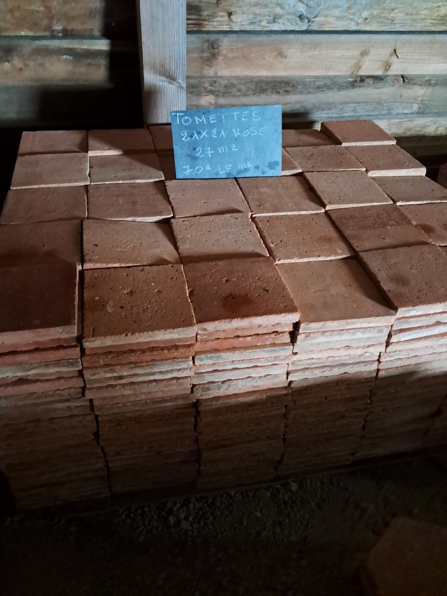 365 Tomettes anciennes rouge clair (10m²) - Bricolage