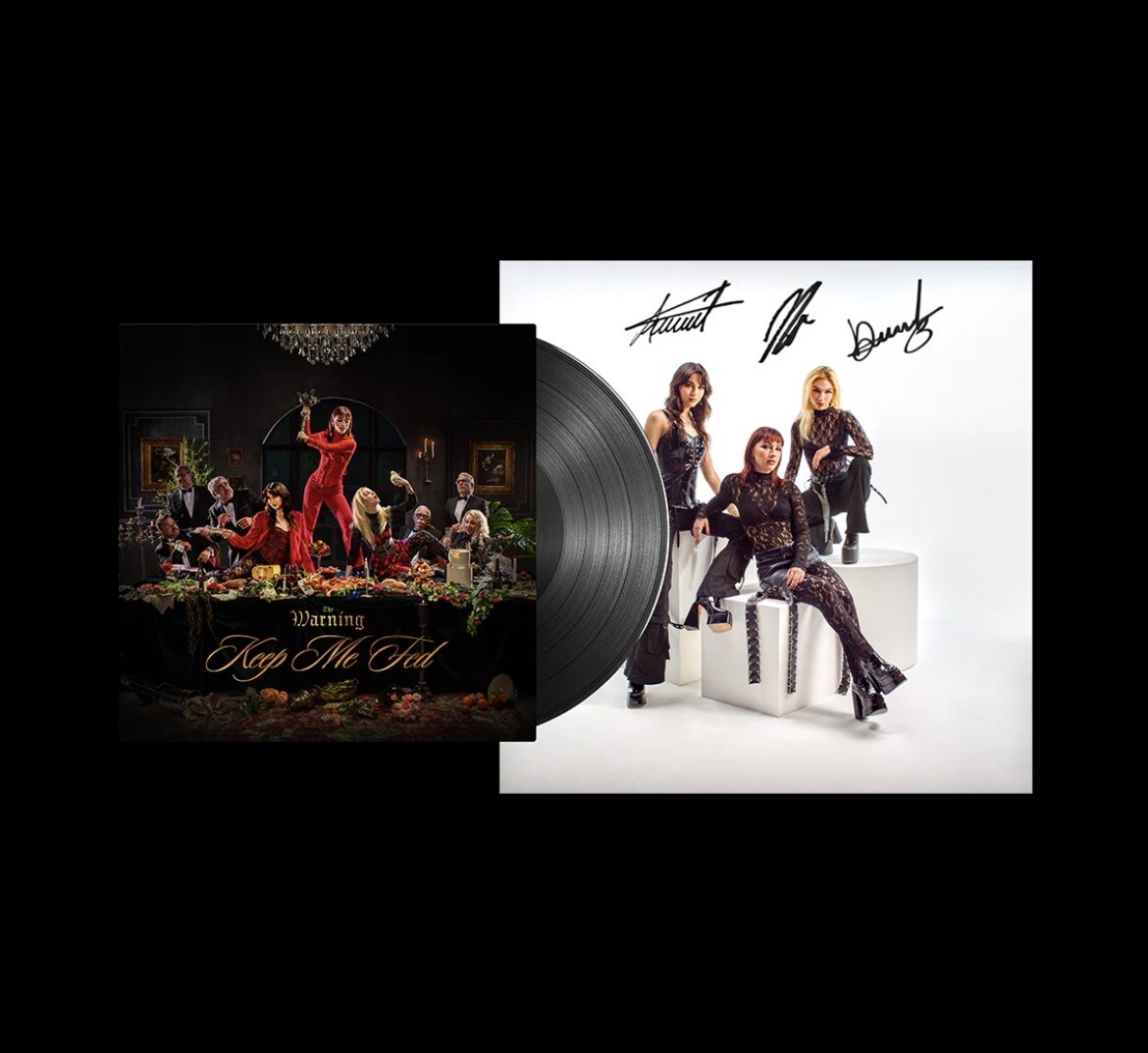 The Warning Keep Me Fed LP Vinyl SIGNED Autograph Dany Pau Ale