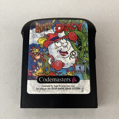 Vintage SEGA GAME GEAR FANTASTISCHE DIZZY VIDEOSPIELPATRONE selten ungetestet lesen