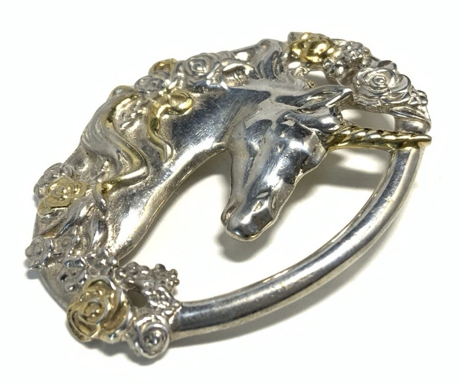 Colgante de unicornio Gorham de plata de ley 925 IY54 Foto 2 de 4