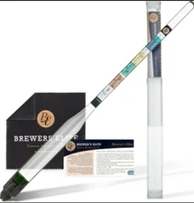 lot of 8. Brewer's Elite Hydrometer Triple Scale Set,Spec.  Grav. ABV Tester. 