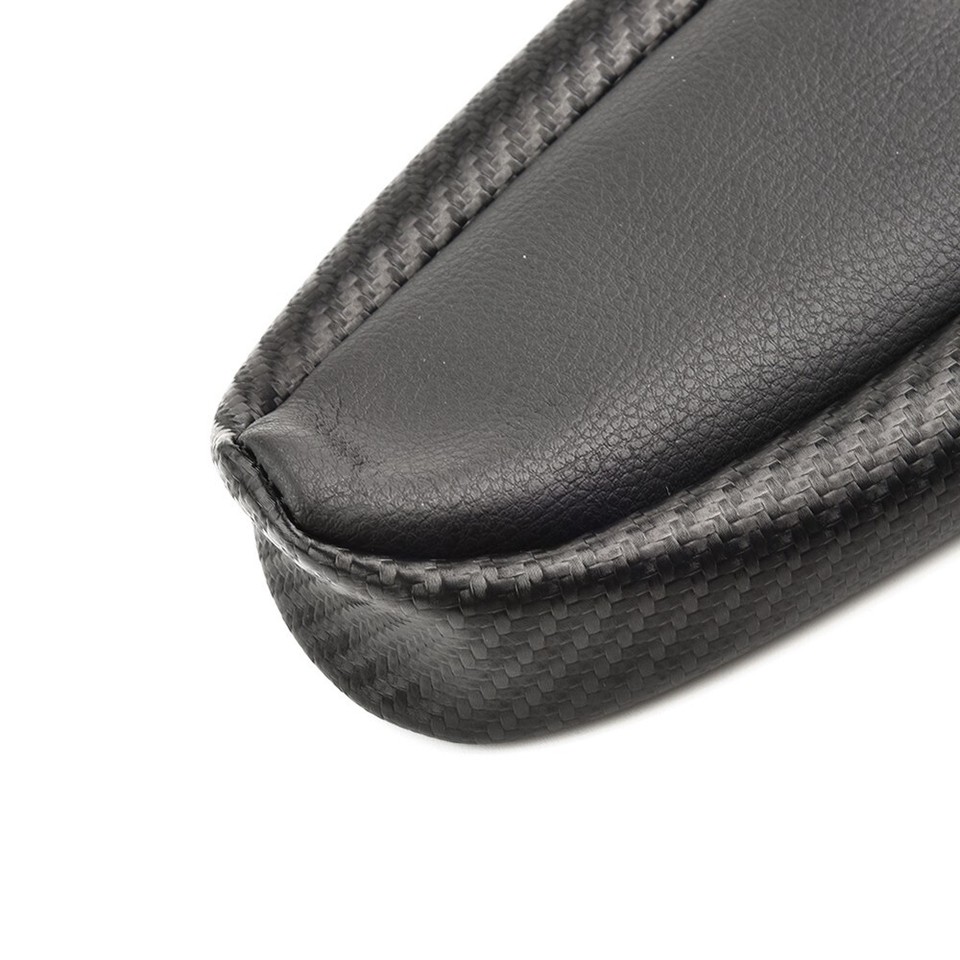 2*Carbon Fiber Leather Seat Armrest Cover Trim For Toyota FJ Cruiser