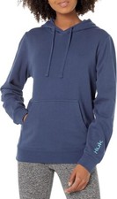 NEW Women's Huk Blue Logo Hoodie Size Small MSRP 60.00