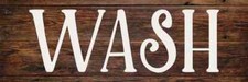 Wash Sign Laundry Rustic Looking Wood Sign Wall D cor Gift B3-06180028006