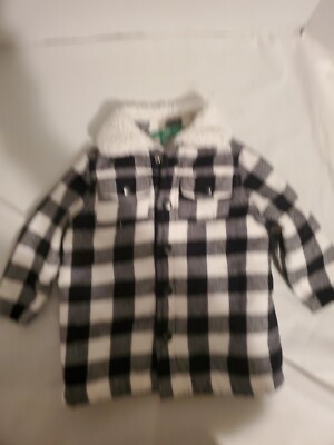 DIP Plaid Long Sleeve Button Down Baby Flanel Jacket Size 3-6 Months