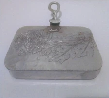 Trade Continental Silent Butler 701 Hand Wrought Hammered Crumbs Ashes Vintage