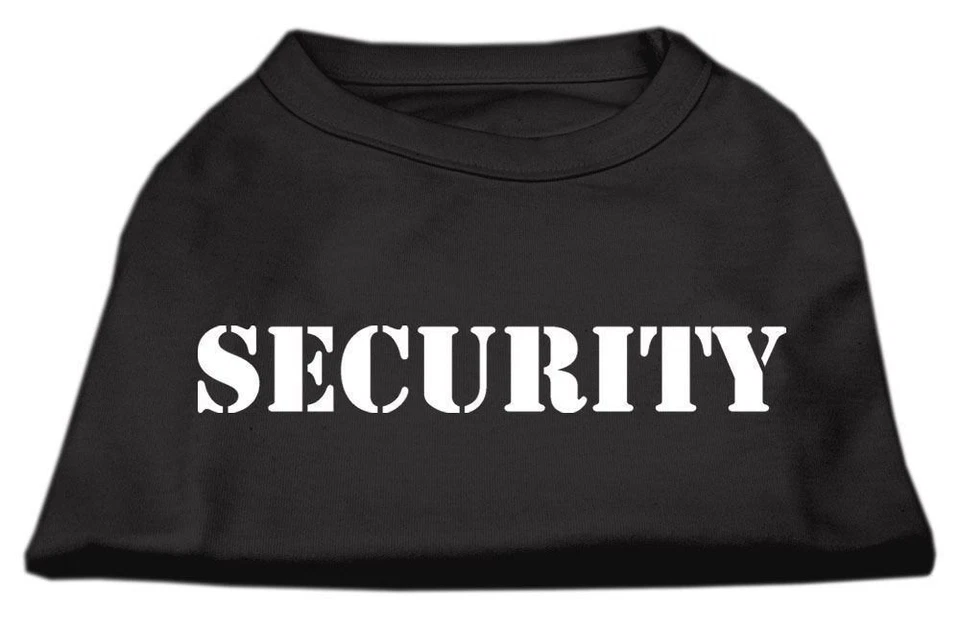Dog Black SECURITY Puppy Clothes T-Shirt Coat Vest Top Warm XS S M L XL 2XL 3XL - Image 2 of 4