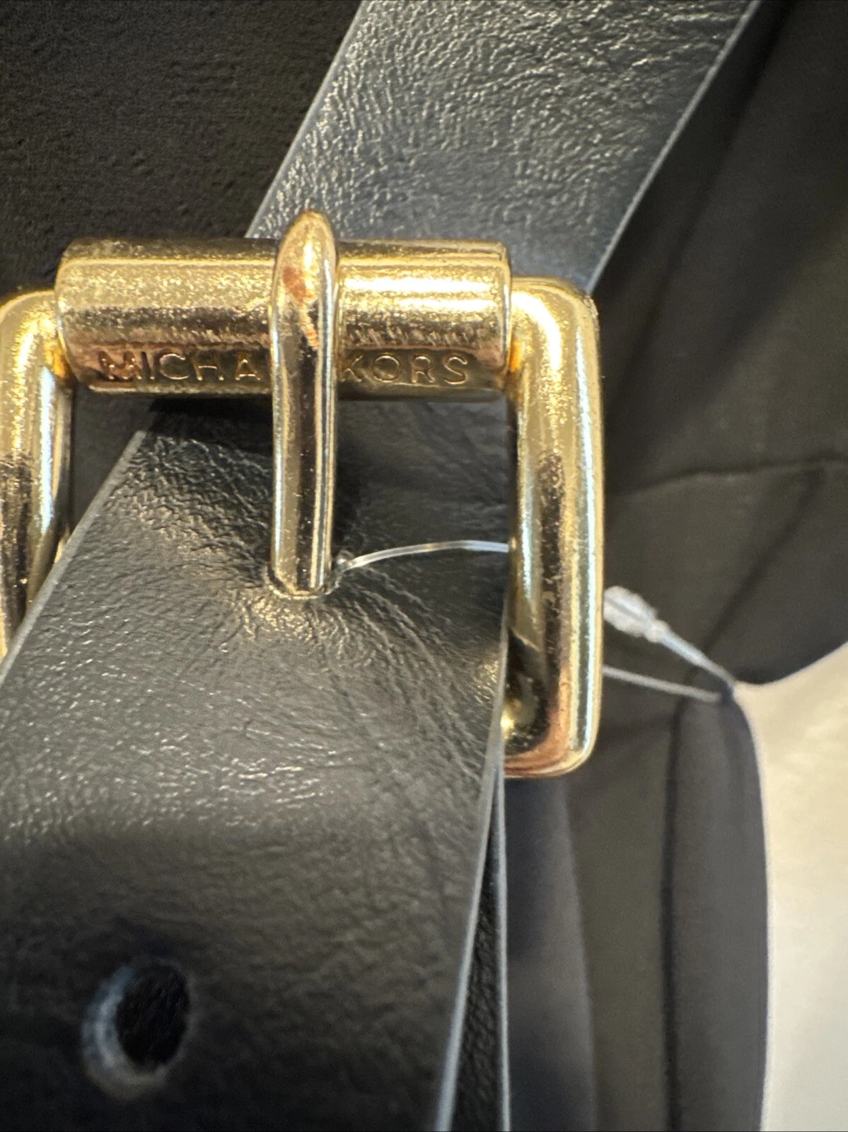 Abito Michael Kors donna Kate con cintura e bottoni abito midi nero $185 valore M