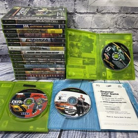 Xbox Video Games Lot Of 60 - Untested / 1 Xbox Brand Cd Holder Some Cases.