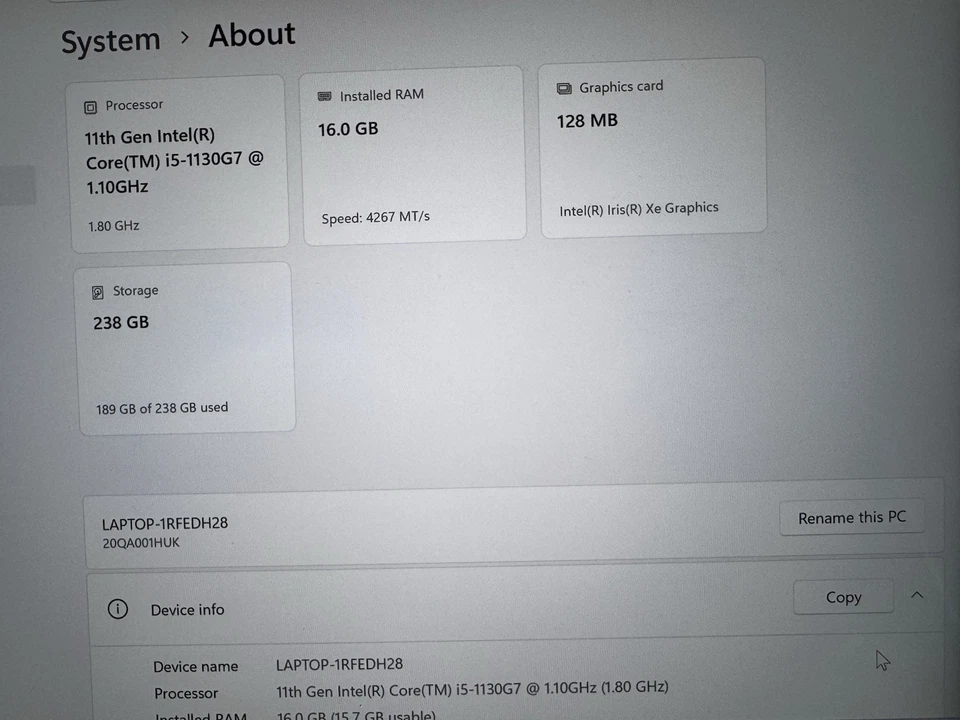 Lenovo ThinkPad X1 Titanium G1 · i5-1130G7 · 16GB · 256GB, photo 2 of 5