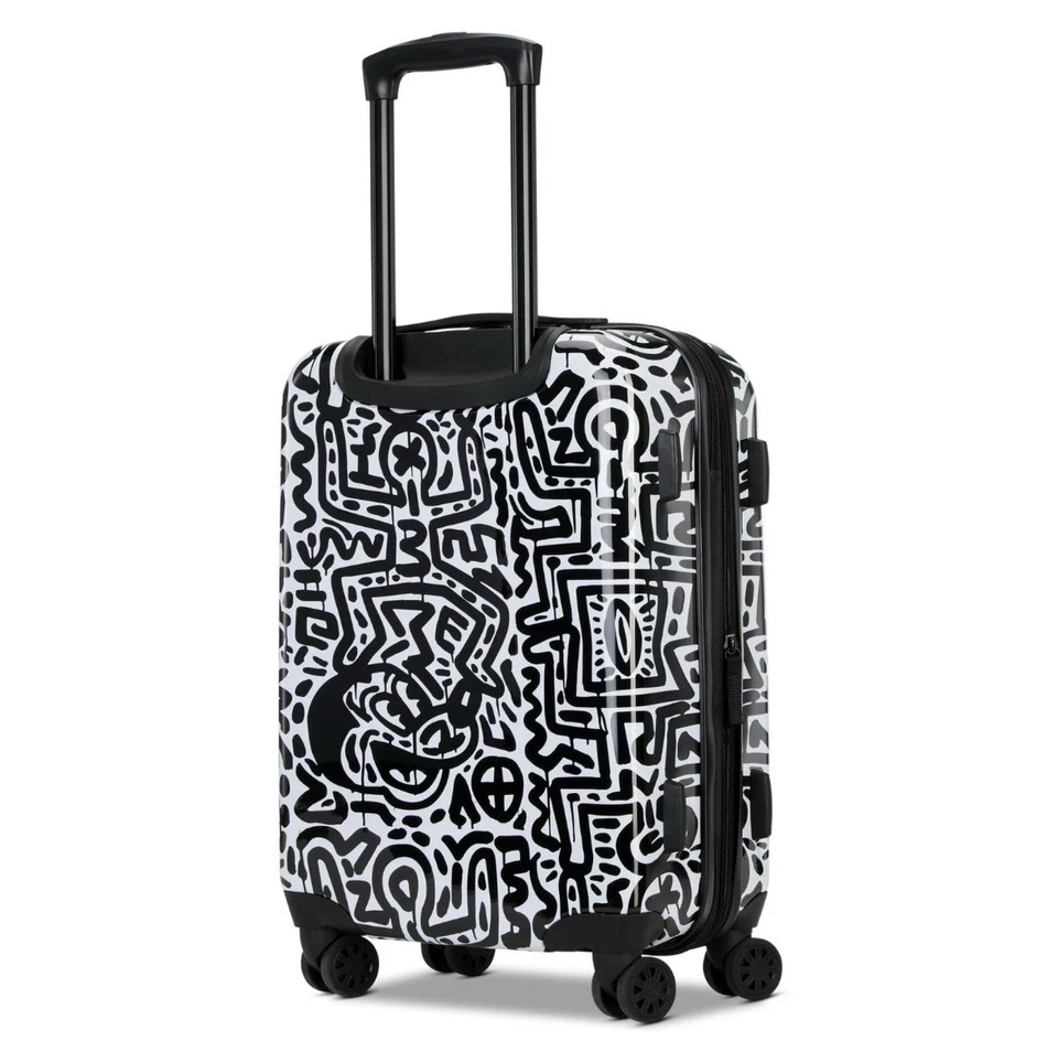 American Tourister Keith Haring Mickey Mouse Hardside Luggage Spinner 19" New - Image 3 of 4
