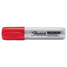 Sharpie Magnum Oversized Permanent Markers, Chisel Tip (Red)