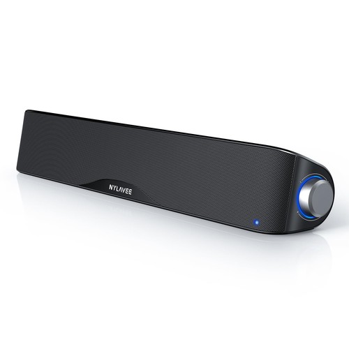 Computer Speakers, HiFi Sound Quality Computer Sound Bar, USB Powered PC Spea...