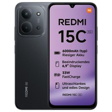 Xiaomi Redmi 15C 5G Smartphone 6.9 Zoll (17.52 cm) 50MP 4GB 128GB Mitternacht