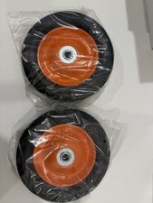 QTY=2: 7.5 Orange Rubber Wheel's