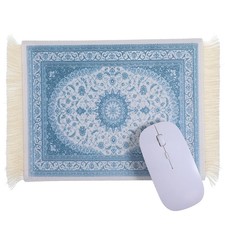 Persian Rug Mouse Pad Vintage Bohemian Carpet Style Desk Mat with Fringed Edg...