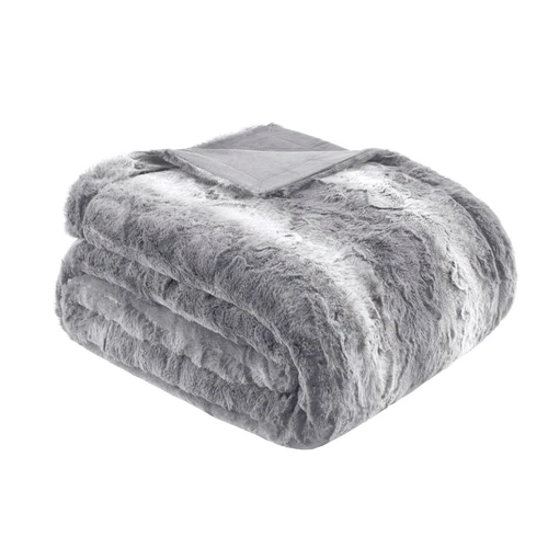 Madison Park Zuri Soft Plush Luxury Oversized Faux Fur Throw 60x70