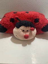 Pillow Pets Ladybug Folding Pillow Animal Red & Black 2010 Plush