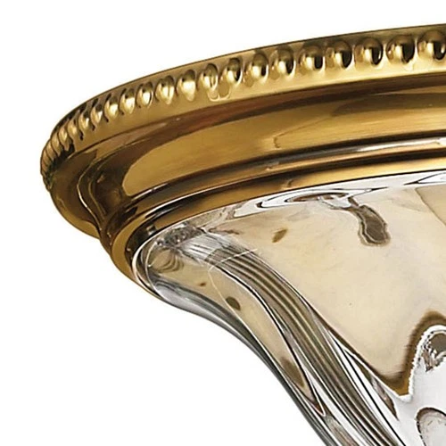 Hinkley Cambridge 16 1/4" Traditional Glass and Brass Ceiling Light - Picture 5 of 6