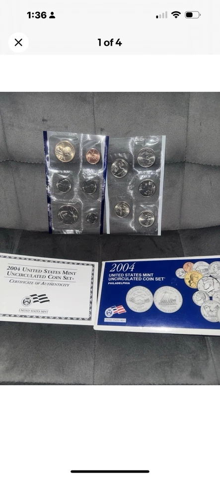 Lot If 2004 Mint Uncirculated Coins Philadelphia & Denver - Image 4 of 4