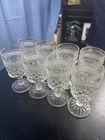 8 PC Vintage Anchor Hocking Wexford Wine Water Glasses Goblets 6 5/8” Tall 8oz