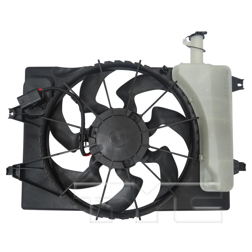 Dual Radiator & Condenser Cooling Fan Assembly for 17-20 Hyundai Elantra 2.0L - Image 2 of 4